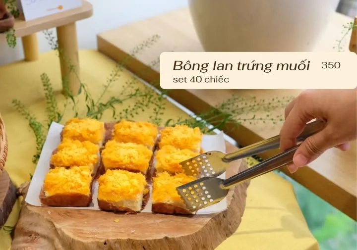 Bông lan trứng muối — cùi dìa